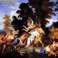 13 Bacchus accueillant Ariane dans l'île de Naxos, J F  de Troy, XVII s