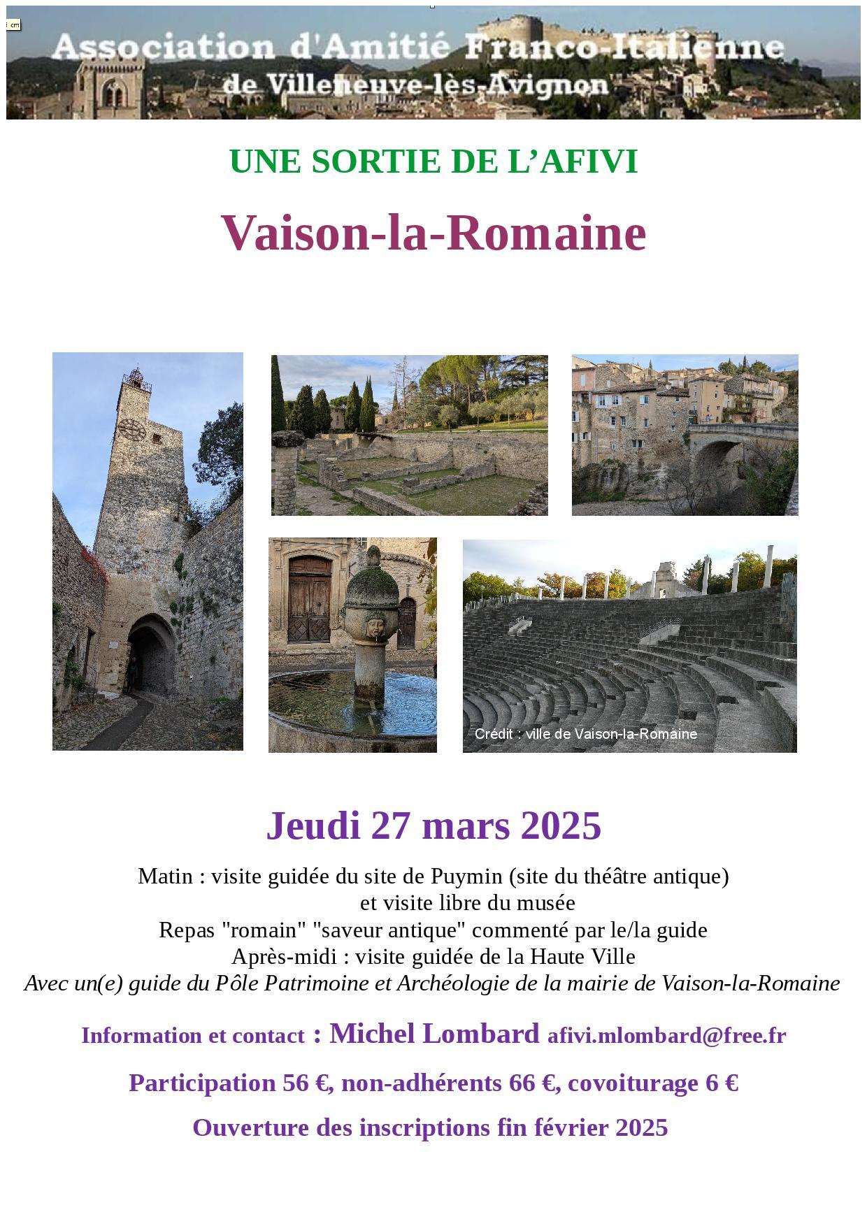 Affiche vaison