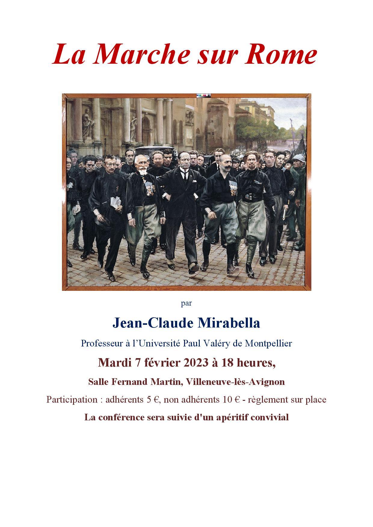 La marche sur rome affiche page